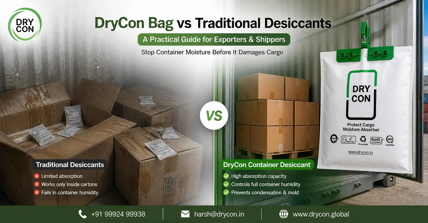 Drycon Bag vs Traditional Desiccants