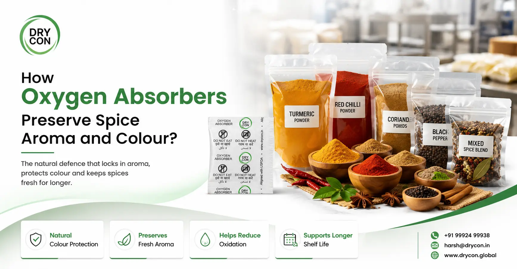 Oxygen Absorbers for Spices