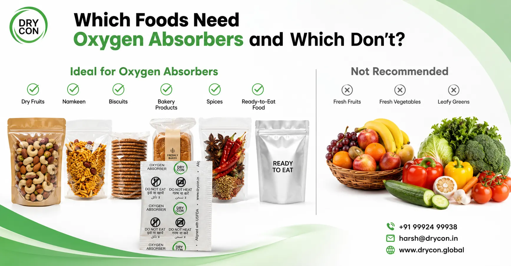 Foods That Need Oxygen Absorbers