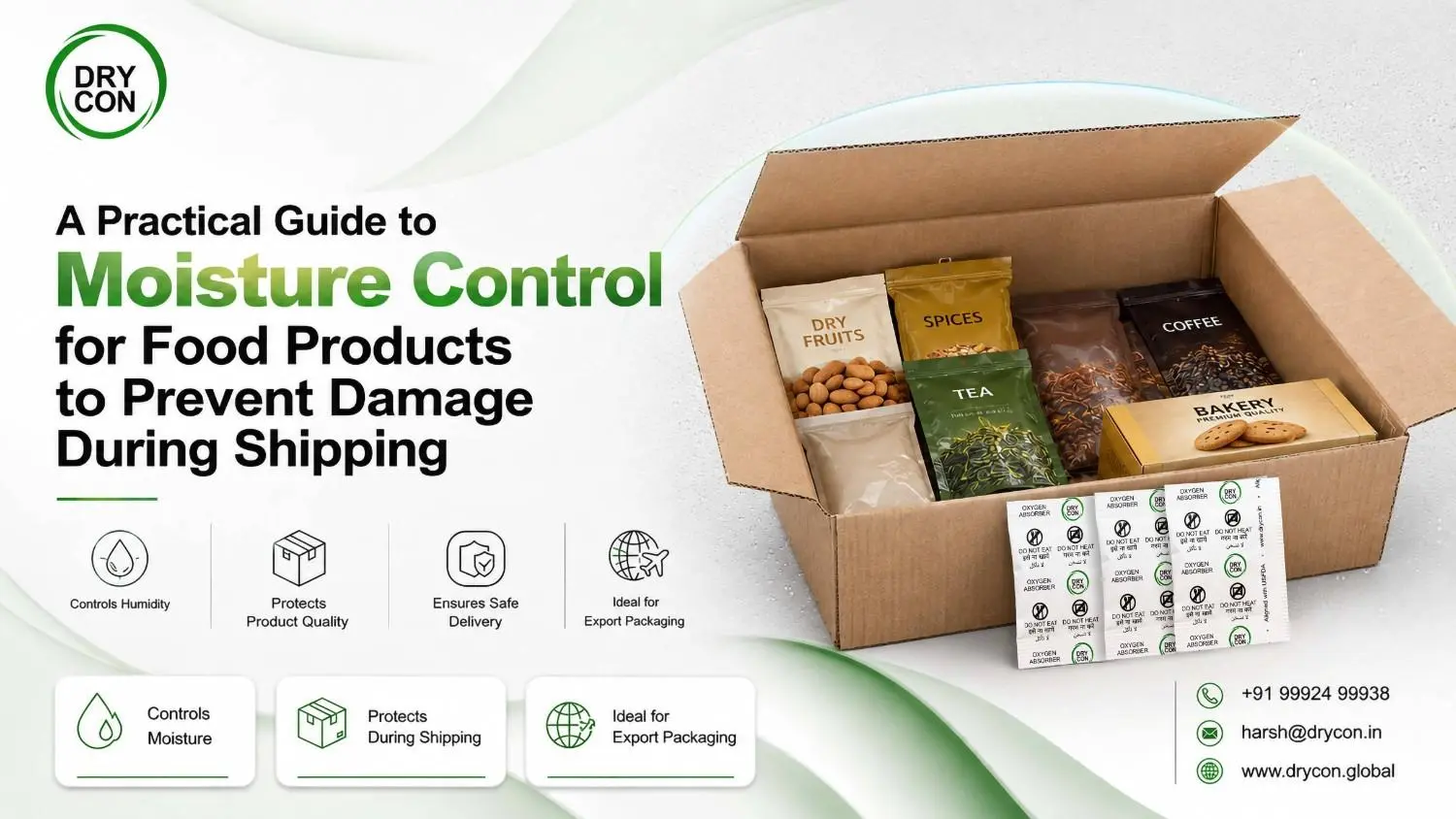 Moisture Control for Food Products to Prevent Damage During Shipping