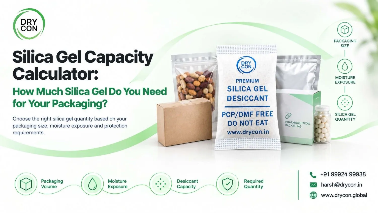 Silica Gel Capacity Calculator